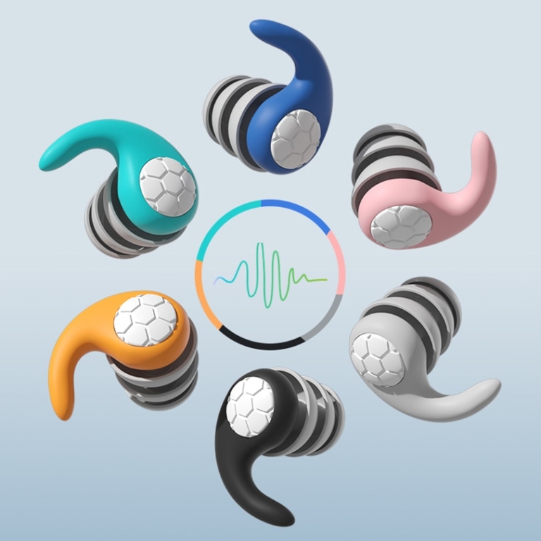 Bouchons d'oreille anti-bruit Réduction du bruit Protection du sommeil  Bouchons d'oreille en plastique anti-ronflement doux