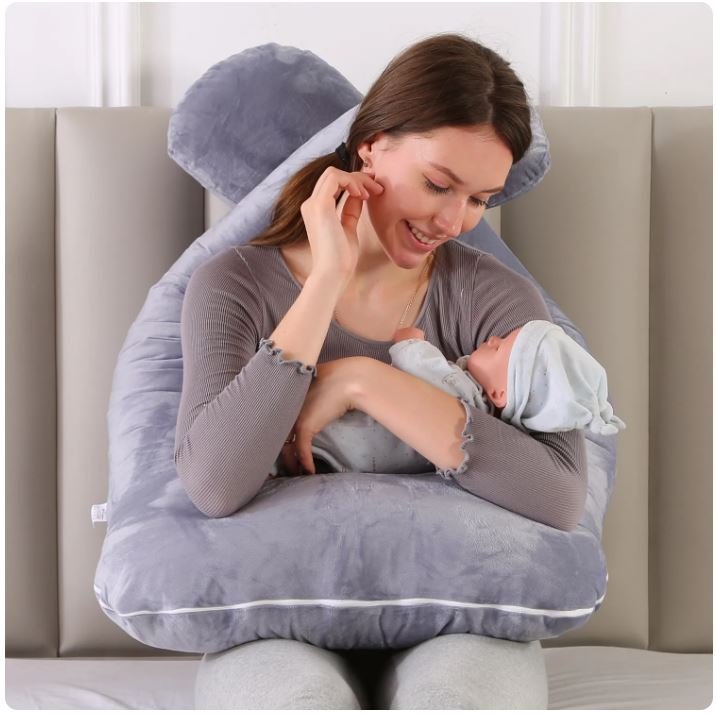 Coussin de maternité Oreillers, Literie Grossesse Long Oreiller Pour Dormir