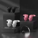 Bouchons d'oreille en Silicone, isolation phonique, Protection Anti-bruit pour voyage, étude, réduction du bruit, natation, étanche 2