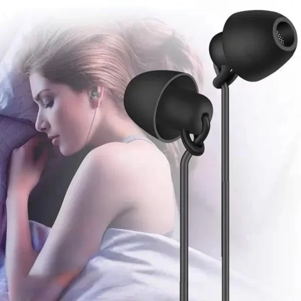 Écouteurs intra-auriculaires filaires universels, réduction du bruit, silicone souple, téléphone de sauna insonorisé avec microphone, casque filaire, 3.5mm 1