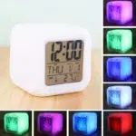 Réveil LED Multifonctionnel avec Affichage de la Température, Changement de Document, Calendrier, Muet, Étudiants, 1 Pièce 8