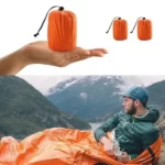 Sac de couchage de survie d'urgence étanche portable, équipement de camping en plein air EDC, sac thermique, kit de sauvetage de premiers soins, couverture en mylar 17