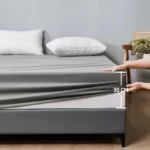 Drap-housse de lit imperméable, housse de matelas respirante et douce, gris, Queen, King, Twin, Full 12