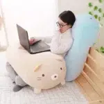 Coussin Bio en peluche doux de 90cm, Animal de dessin animé, coin, chien, chat, dinosaure, cochon, licorne, jouet en peluche, joli cadeau d'anniversaire pour enfant 2