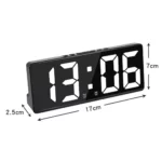 Horloge numérique LED électronique créative, veilleuse, température, calendrier, réveil, grand nombre, rétro-éclairage, décoration d'intérieur, document 6