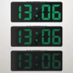 Horloge numérique LED électronique créative, veilleuse, température, calendrier, réveil, grand nombre, rétro-éclairage, décoration d'intérieur, document 18