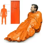 Sac de couchage de survie d'urgence étanche portable, équipement de camping en plein air EDC, sac thermique, kit de sauvetage de premiers soins, couverture en mylar 3