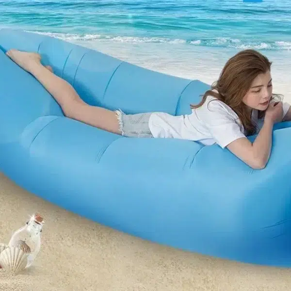 Canapé gonflable portable ultraléger, chaise longue pliante de plage, sacs paresseux à air, meubles imperméables de jardin, jouets de camping en plein air 2
