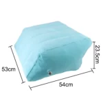 Oreiller de genou portable pour femme enceinte, coussin de jambe gonflable, coussin de levage de pied, léger, PVC 13