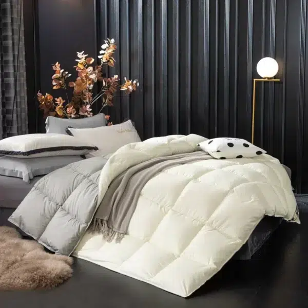 couette duvet d'oie gonflant