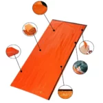 Sac de couchage de survie d'urgence étanche portable, équipement de camping en plein air EDC, sac thermique, kit de sauvetage de premiers soins, couverture en mylar 16