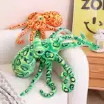Poulpe de la vie marine en peluche, jouets de simulation, poupées d'animaux, poulpe drôle, calmar réaliste, cadeaux de haute qualité pour les amis, 4,3 ked 6