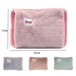Sac à eau chaude électrique, chauffe-mains doux d'hiver, bouteille d'eau chaude réutilisable, prise ue, poche à main chaude Rechargeable 6