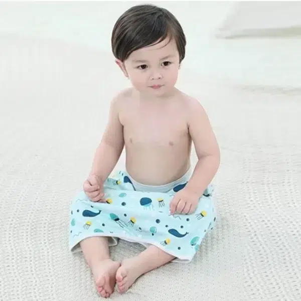 Couche imperméable pour bébé avec jupe anti-fuite, pantalon d'entraînement à l'urine, taille haute, couches grill, couche lavable pour enfants, FJJ 2