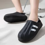 Chaussons de rencontre chauds imperméables pour hommes et femmes, chaussures d'intérieur en peluche coordonnantes, chaussures à plateforme optique, extérieur, hiver, 2023 9