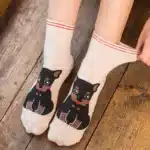 Chaussettes en coton de dessin animé mignon Kawaii pour femmes, mode colorée, 5 paires 6