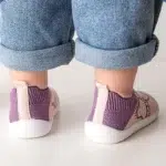 Chaussettes respirantes avec semelle en caoutchouc pour bébé, pantoufles astronomiques souples pour enfants, chaussures en maille pour filles et garçons, anti-ald, CPull 4