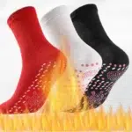Tourmaline-Chaussettes auto-chauffantes, chaussettes de soins de santé thermiques, chaussettes courtes amincissantes, chaussettes de thérapie magnétique, chaudes pour l'hiver, 1 paire, 5 paires 5