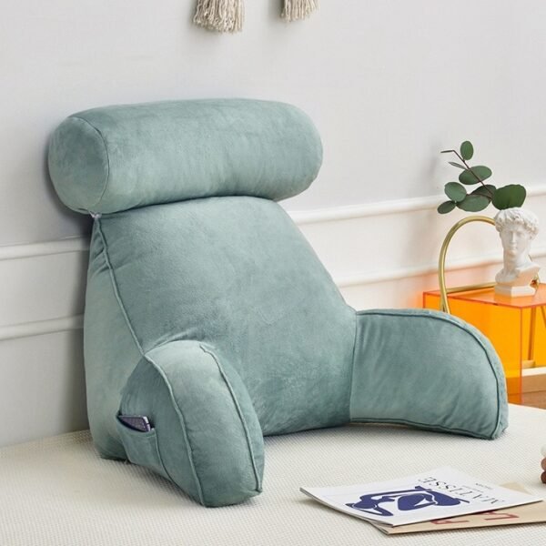 Coussin de lecture avec accoudoirs