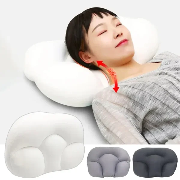 Oreiller de lit en forme de nuage en mousse à mémoire de forme, oreillers ergonomiques en forme d'œuf, oreiller d'allaitement doux, oreillers de couchage ergonomiques 3D 4