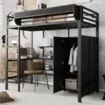 Lit mezzanine adulte avec dressing