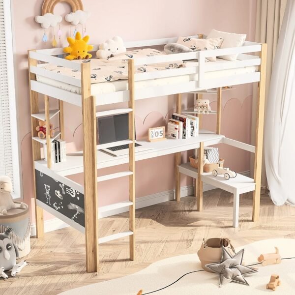 Lit en hauteur enfant avec bureau