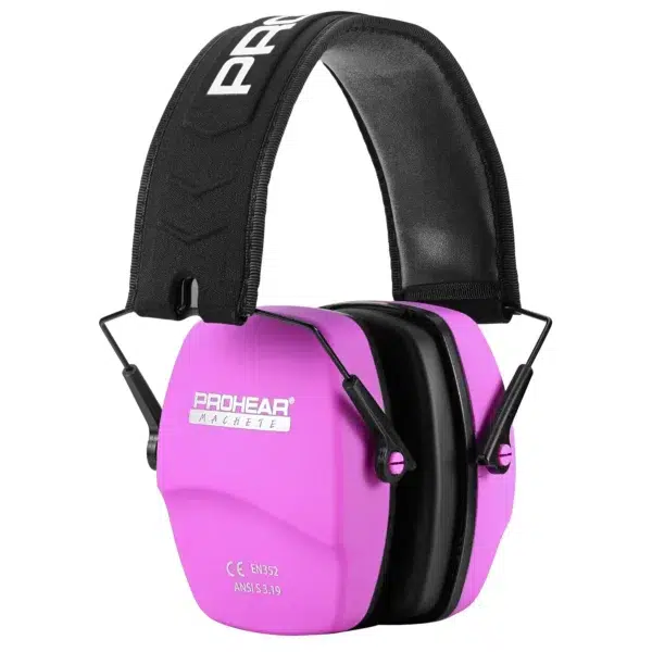 Casque anti bruit rose