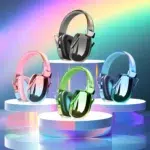 Cache-oreilles galvanisés à la mode pour enfants, protection auditive, écouteurs Anti-bruit pour autisme, protège-oreilles, cadeau pour tout-petits 6