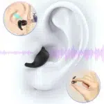 Bouchons d'oreilles antibruit en maille filtrante, réutilisables, aide au sommeil, protection d'oreille pour moto, bouchons d'oreille étanches en Silicone, sécurité 15