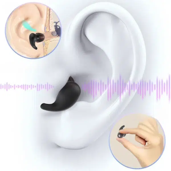 Bouchons d'oreilles antibruit en maille filtrante, réutilisables, aide au sommeil, protection d'oreille pour moto, bouchons d'oreille étanches en Silicone, sécurité 15