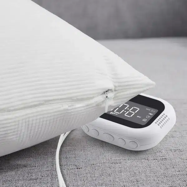 Réveil à vibrations à affichage LED, Rechargeable, bruit blanc, son naturel, horloge multifonctionnelle pour étudiant, artefact de réveil fort 17